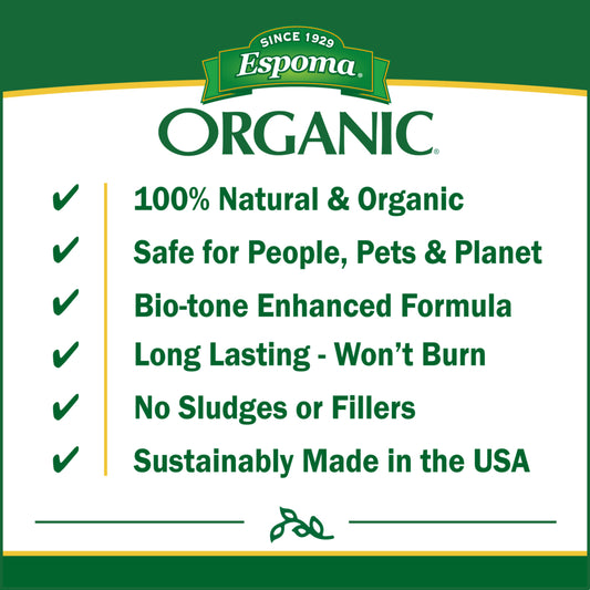 Espoma Organic Bio-Tone Benefits - Photo Courtesy of Espoma