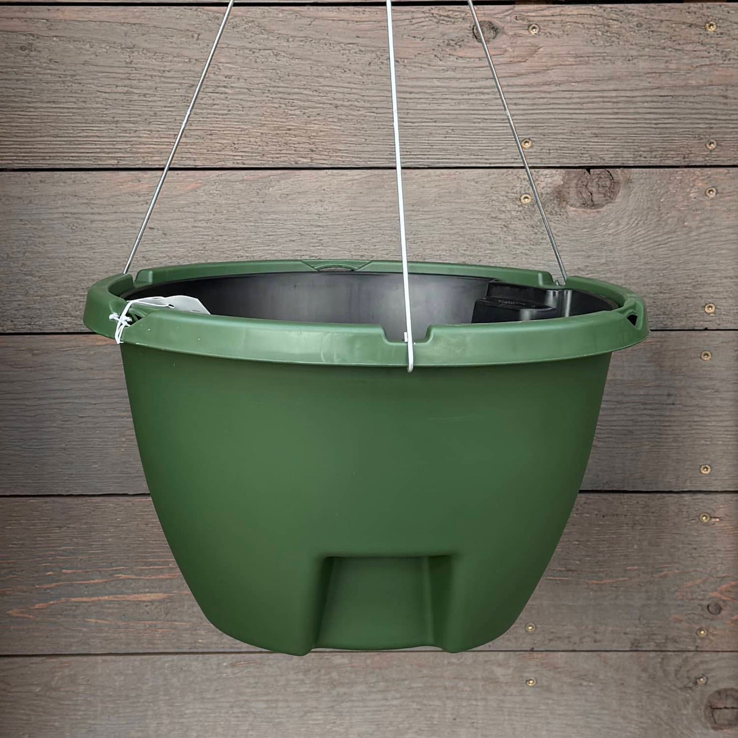 weekender hanging basket in green